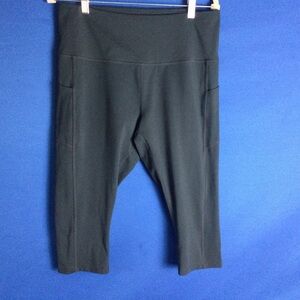 MPG Cropped Dark Green XL Tights Workout Yoga Running